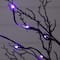 3ft. Pre-Lit Halloween Deluxe Black Twig Artificial Tree with 36 Orange & Purple LED Lights